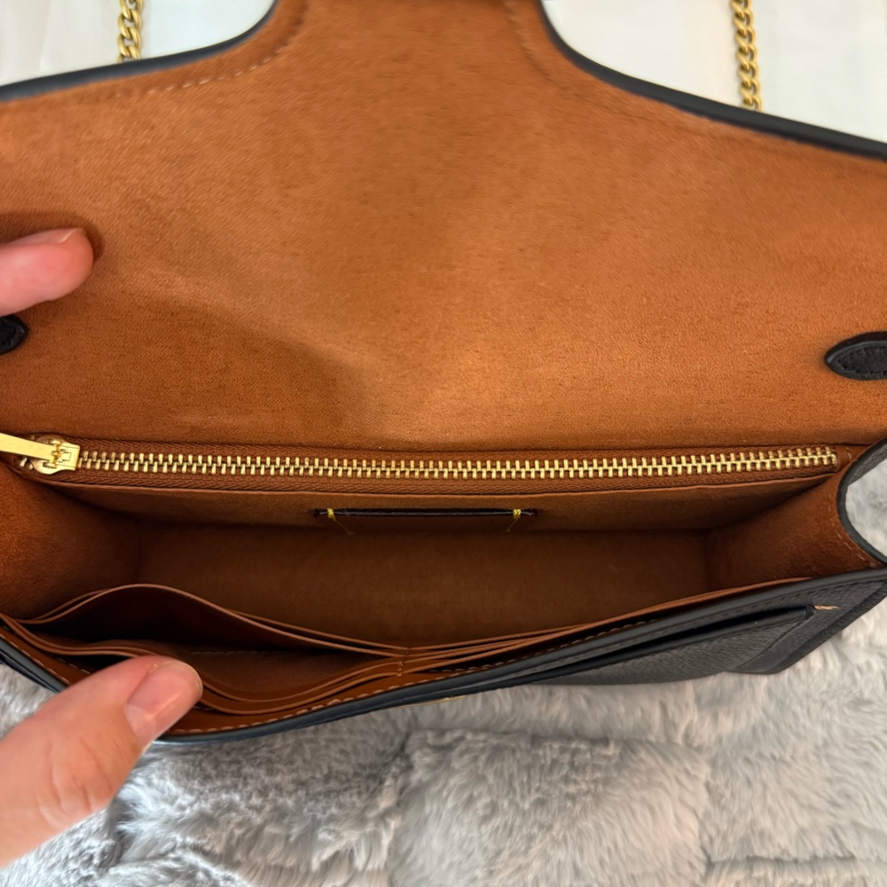 Coach Tabby Mini Pebble-Leather Crossbody Bag - Picture 4 of 8